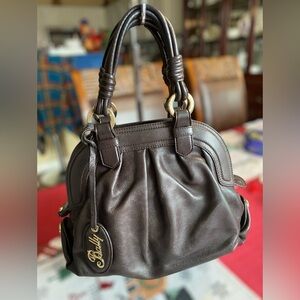 Bally Dark Brown Leather Hand Bag